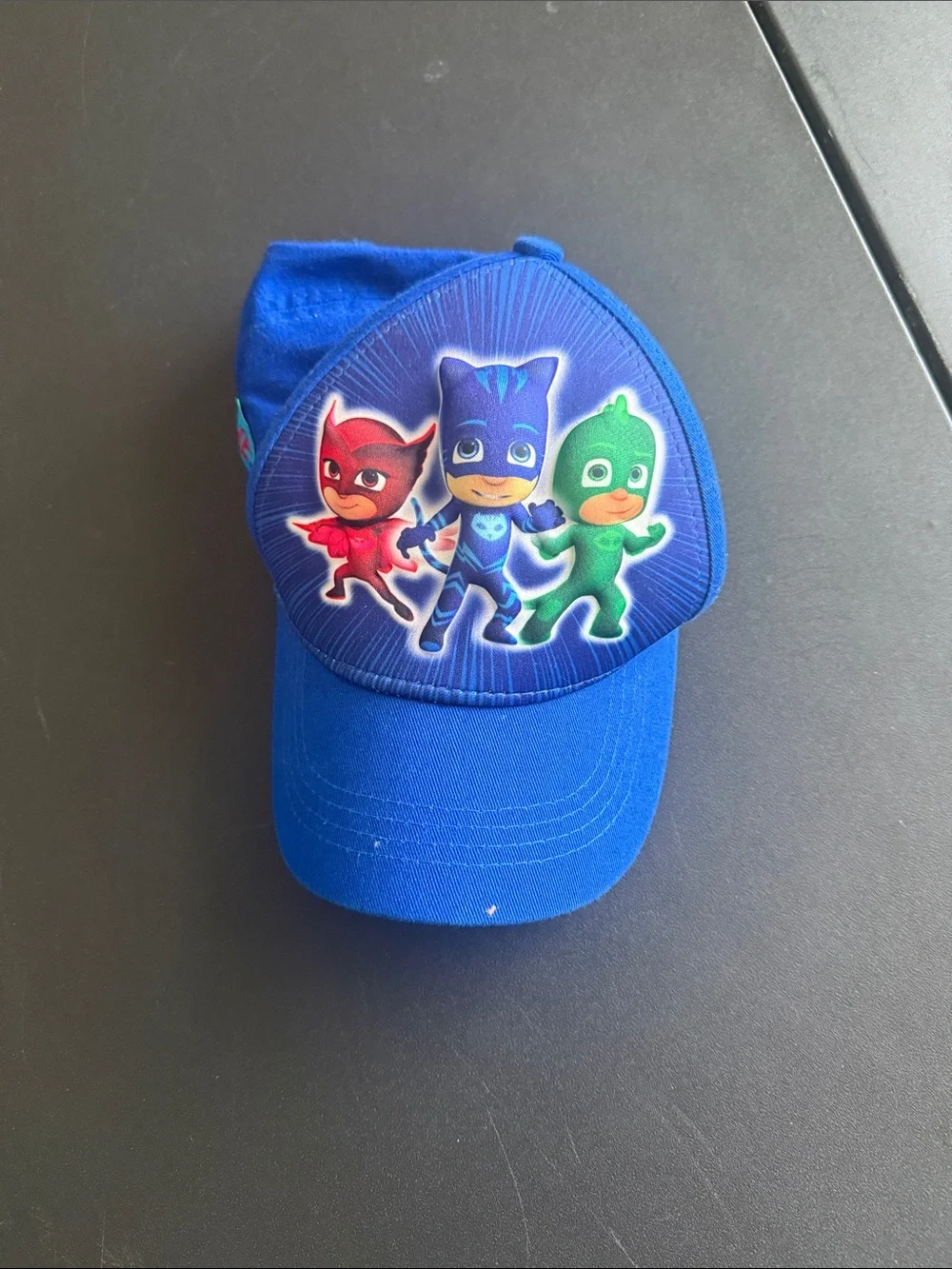 Blue PJ Masks Kids Cap with Catboy, Owlette & Gekko Design